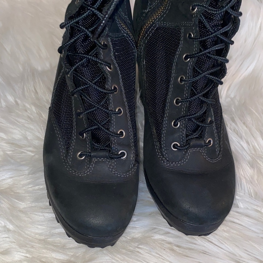 ‼️SOLD‼️DO NOT BUY! Timberland Y2K Women's Black Wedge Boots - Picture 7 of 10